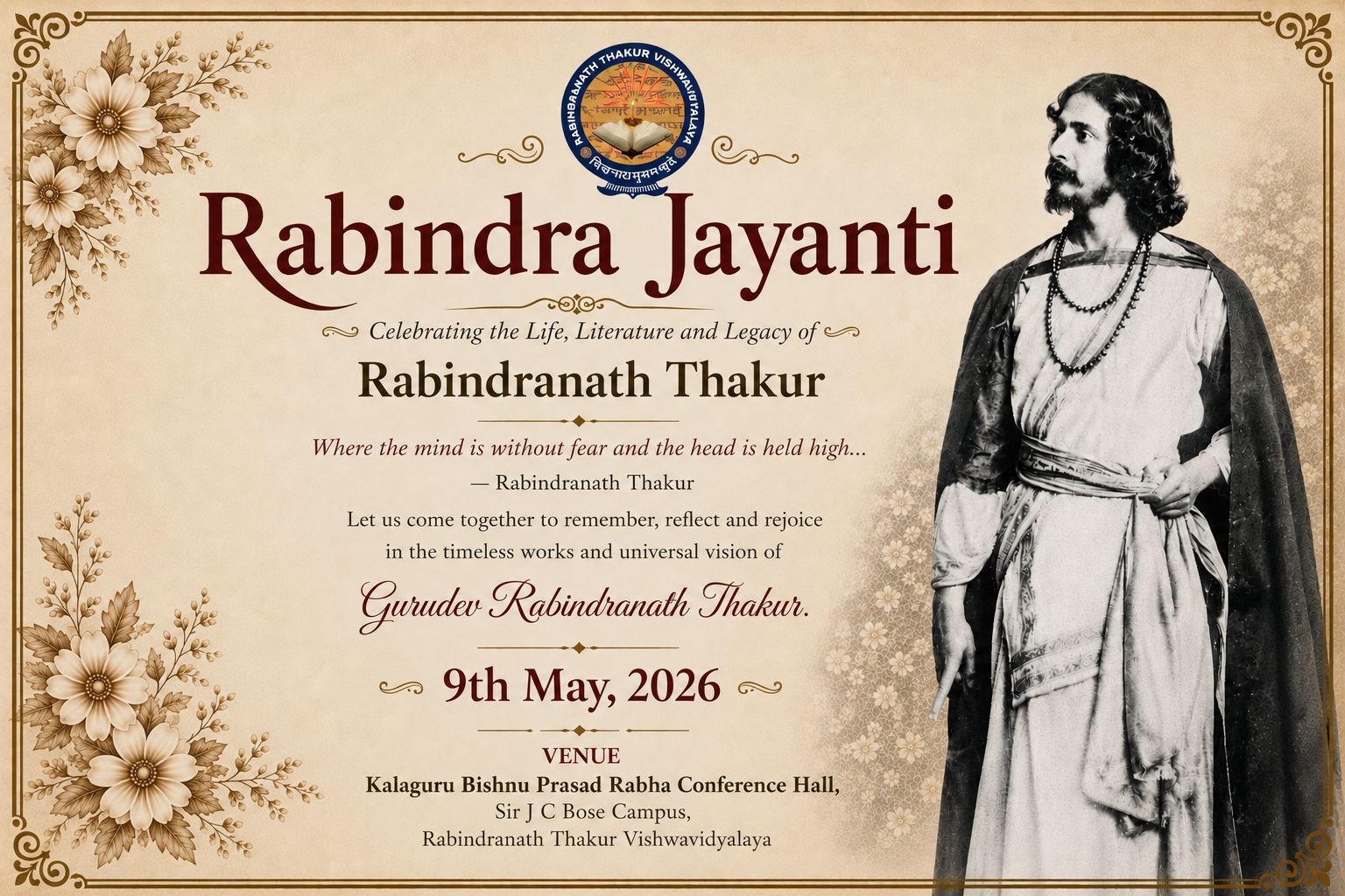 Rabindrajayanti 2026